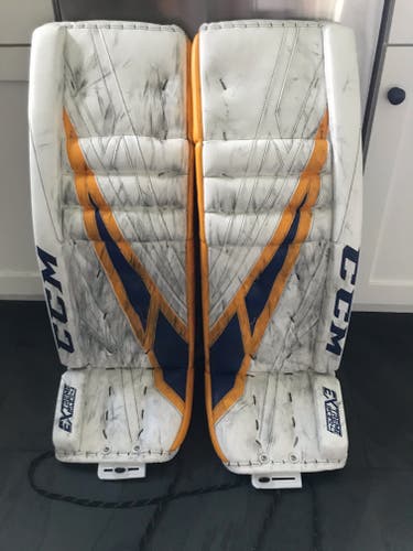 Used 34" CCM Eflex4 Goalie Leg Pads