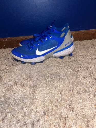 Nike Alpha Huarache Elite 3 Blue/White Molded Cleats