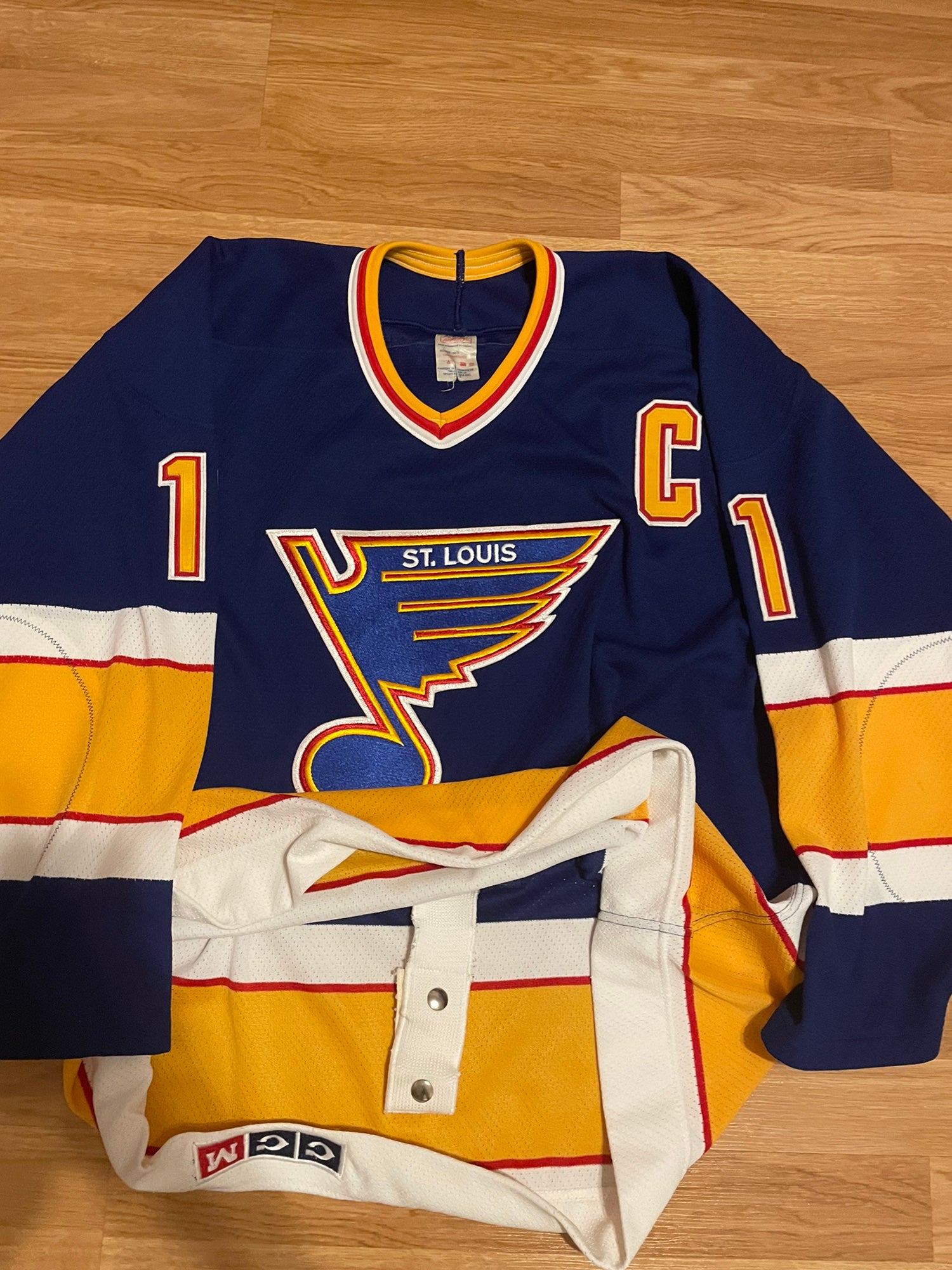 Vintage St. Louis Blues CCM Hockey Jersey NHL Retro Dual Colors