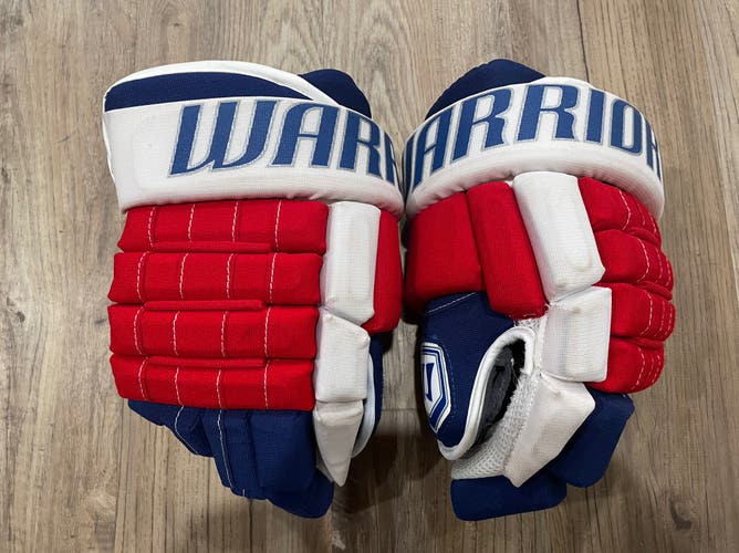 Warrior franchise 14N pro stock hockey gloves New York Rangers