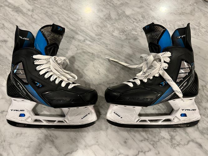Used True Regular Width Size 7 TF9 Hockey Skates