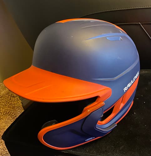 Used Large Rawlings Mach Batting Helmet W/matching C-Flap