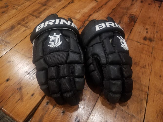 Used Player's Brine King Superlight II Lacrosse Gloves 12"