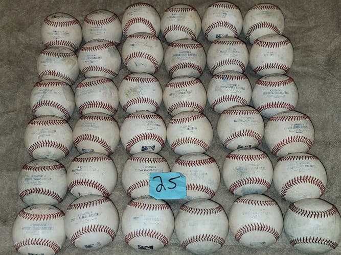 Used Rawlings Official Minor League Baseballs 36 Pack (3 Dozen)