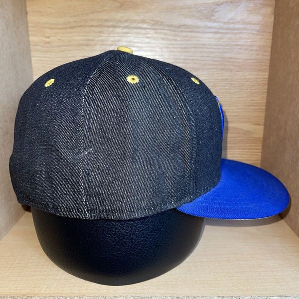 Exclusive New Era Milwaukee Brewers Denim Jean Fitted Hat Cap Size 7 5/8 Rare