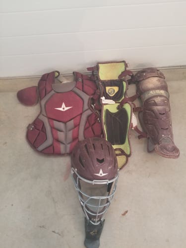 Used All Star System 7 Axis Catcher's Set