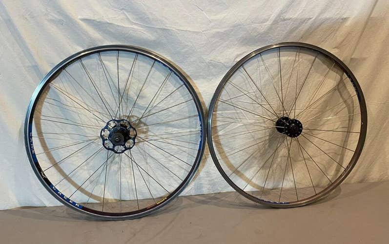 Vintage Cane Creek Crono/Crono Wam 26" Mountain Bike Wheel Set Titanium Spokes