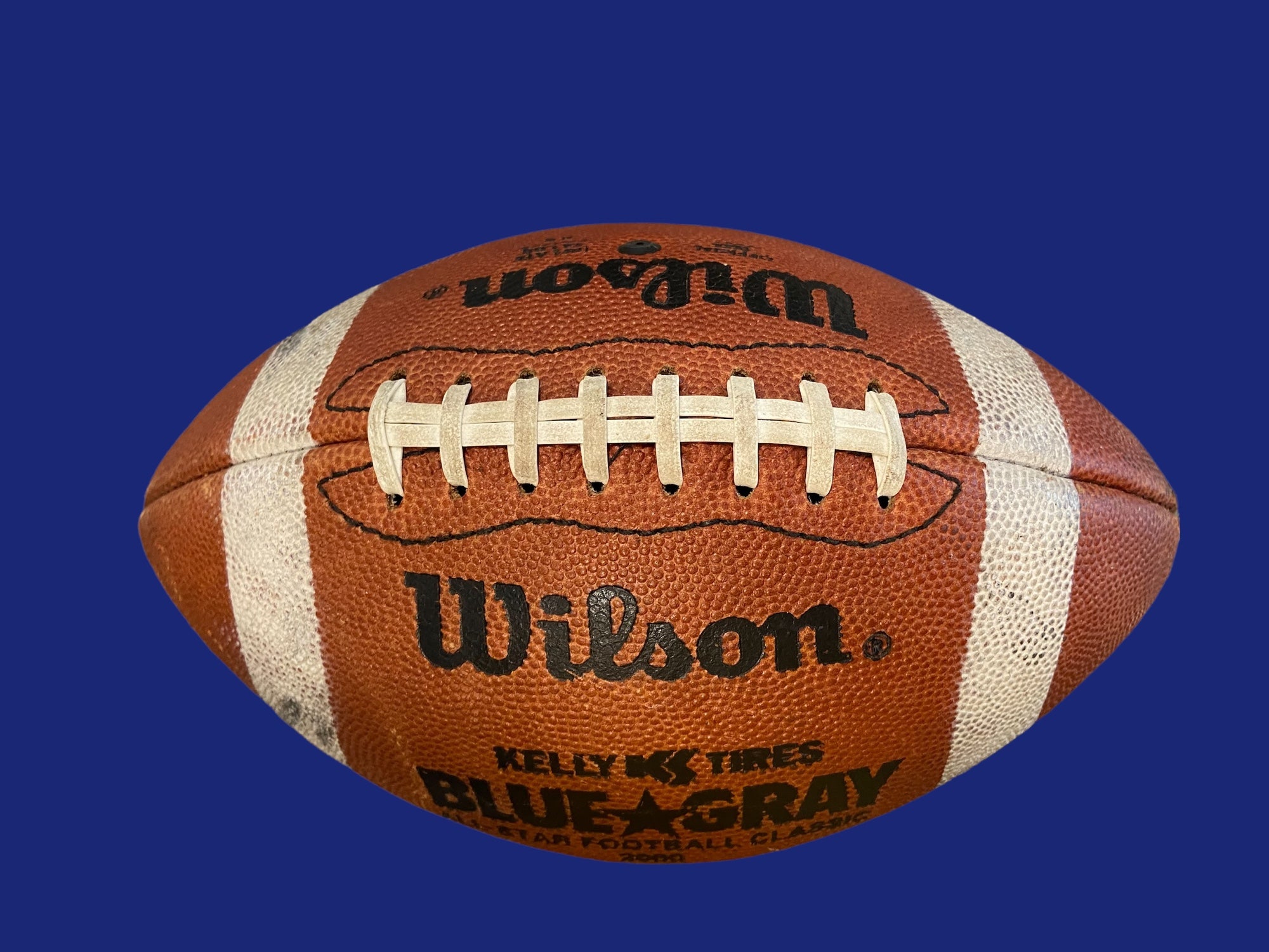 NCAA Blue * Gray College Football All Star Game Used Wilson Football