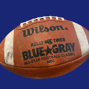 NCAA Blue * Gray College Football All Star Game Used Wilson Football