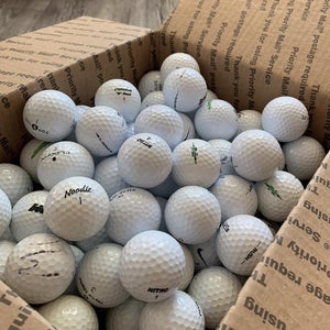 24 Used Titleist, Bridgestone, Callaway, Nike, Wilson, MaxFli Assorted Golf Balls