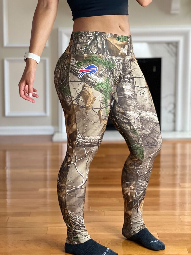 New York Jets NFL Realtree Camo Camouflage Fitted Leggings Women's M