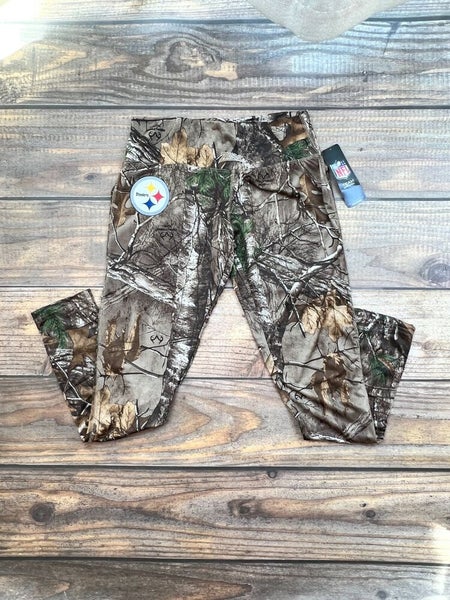 Pittsburgh Steelers NFL Realtree Camo Camouflage Fitted Leggings Women's M