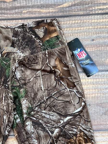 Detroit Lions NFL Realtree Camo Camouflage Fitted Leggings Women's M