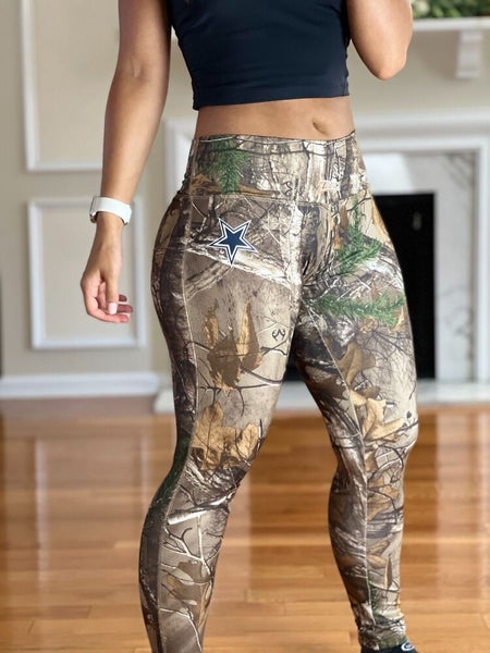 Dallas Cowboys NFL Realtree Camo Camouflage Fitted Leggings