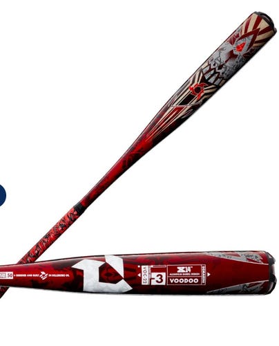 New BBCOR Certified 2022 DeMarini Alloy Voodoo One Bat (-3) 26 oz 29"