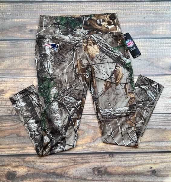 New England Patriots NFL Realtree Camo Camouflage Fitted Leggings