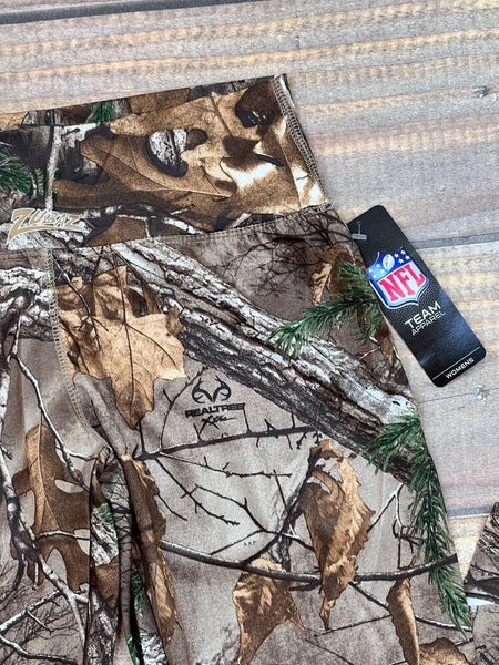 Detroit Lions NFL Realtree Camo Camouflage Fitted Leggings Women's M