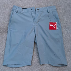 Gray Puma Golf Shorts