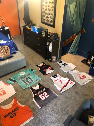 HUGE 14-item Jersey/Shooter Shirt lot (read description)