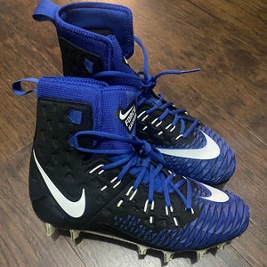 Nike Force Savage Elite Football Cleats size 11.5 molded blue