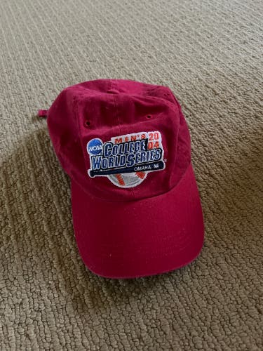 College Baseball World Series Used One Size Fits All  Hat