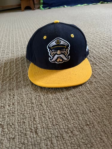 Lake County Captains Used 7 1/8 New Era Hat