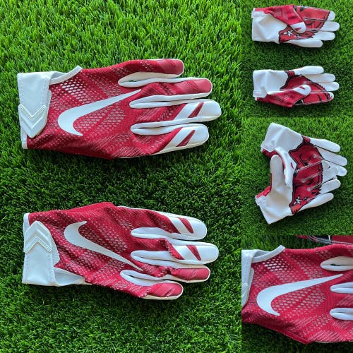 Nike Vapor Knit Arkansas Razorback PE Gloves - Size L