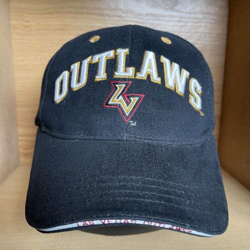 Vintage Las Vegas Outlaws XFL Football Strapback Drew Pearson Hat Nevada Rare