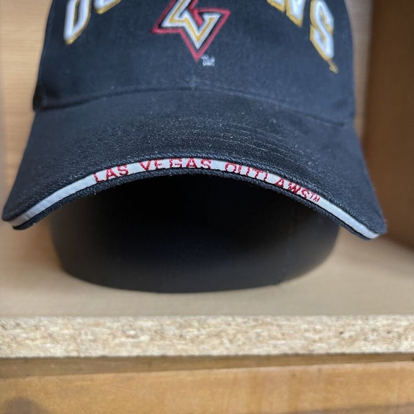 Vintage Las Vegas Outlaws XFL Football Strapback Drew Pearson Hat Nevada Rare