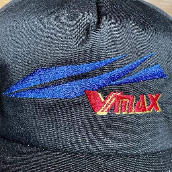 Vintage Yamaha Racing VMAX Snapback Hat Black Red Adjustable Cap