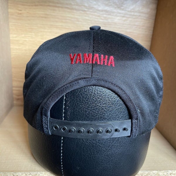 Vintage Yamaha Racing VMAX Snapback Hat Black Red Adjustable Cap