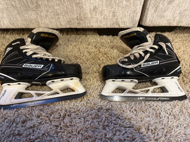Used Bauer Size 4 Supreme S170 Goalie Skates (bottom Left Magnifier For Full Pictures)