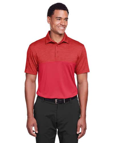 NWT Under Armour Men's Corporate Colorblock Short Sleeve Polo Red Size 4XL