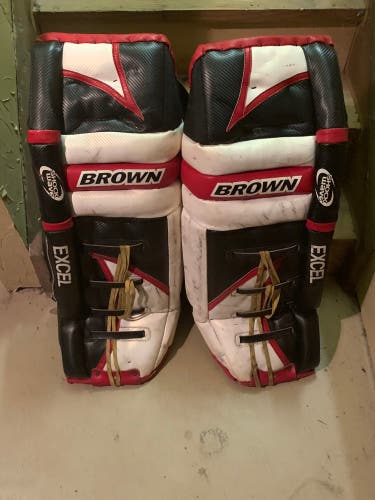 Used 36" Brown excel leg Pads And Glove