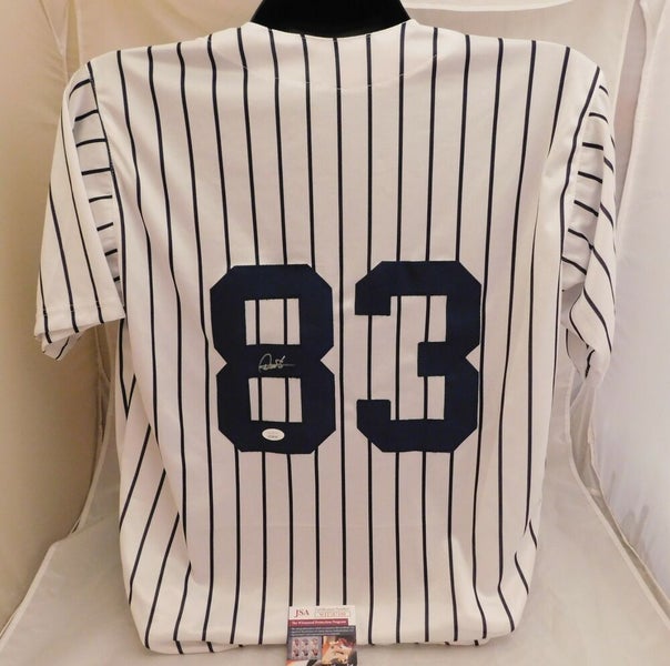 Deivi Garcia Autographed Signed N.Y. Yankees Style Custom Jersey Jsa C