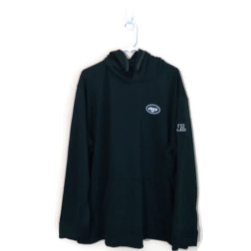 NFL Team Apparel New York Jets Green Fleece Pullover Hoodie Sz Large