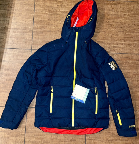 2022 Official US Ski Team New Adult Down Spyder Jacket Medium