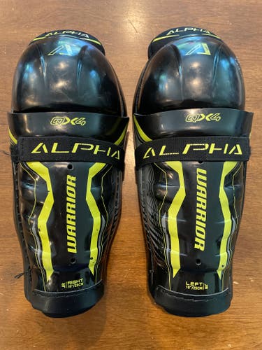 Used Warrior Alpha QX4 10” (25cm) Shin Pads