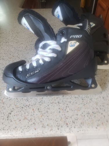 Senior Used CCM U+ Pro Hockey Goalie Skates Size 8