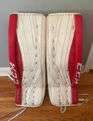 Used 33" CCM Premier Pro Goalie Leg Pads