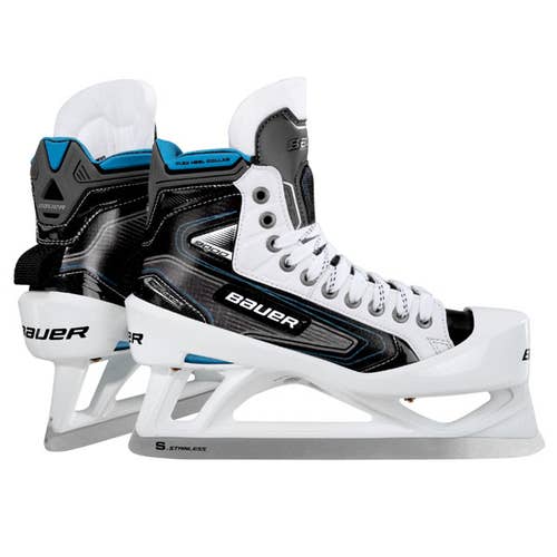 Used Bauer Reactor 9000 Hockey Goalie Skates Regular Width Size 7