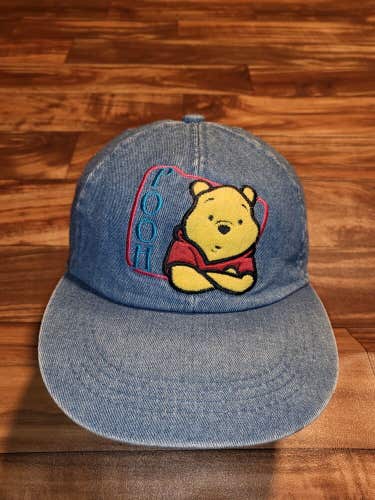 Vintage Denim Winnie Pooh Hat Cap Small Stretchback Hat
