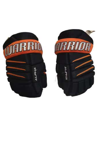 Used Warrior Alpha 12" Hockey Gloves