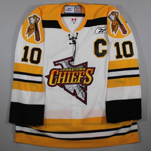 Johnstown Chiefs Shawn Mather game worn size: 56 Reebok