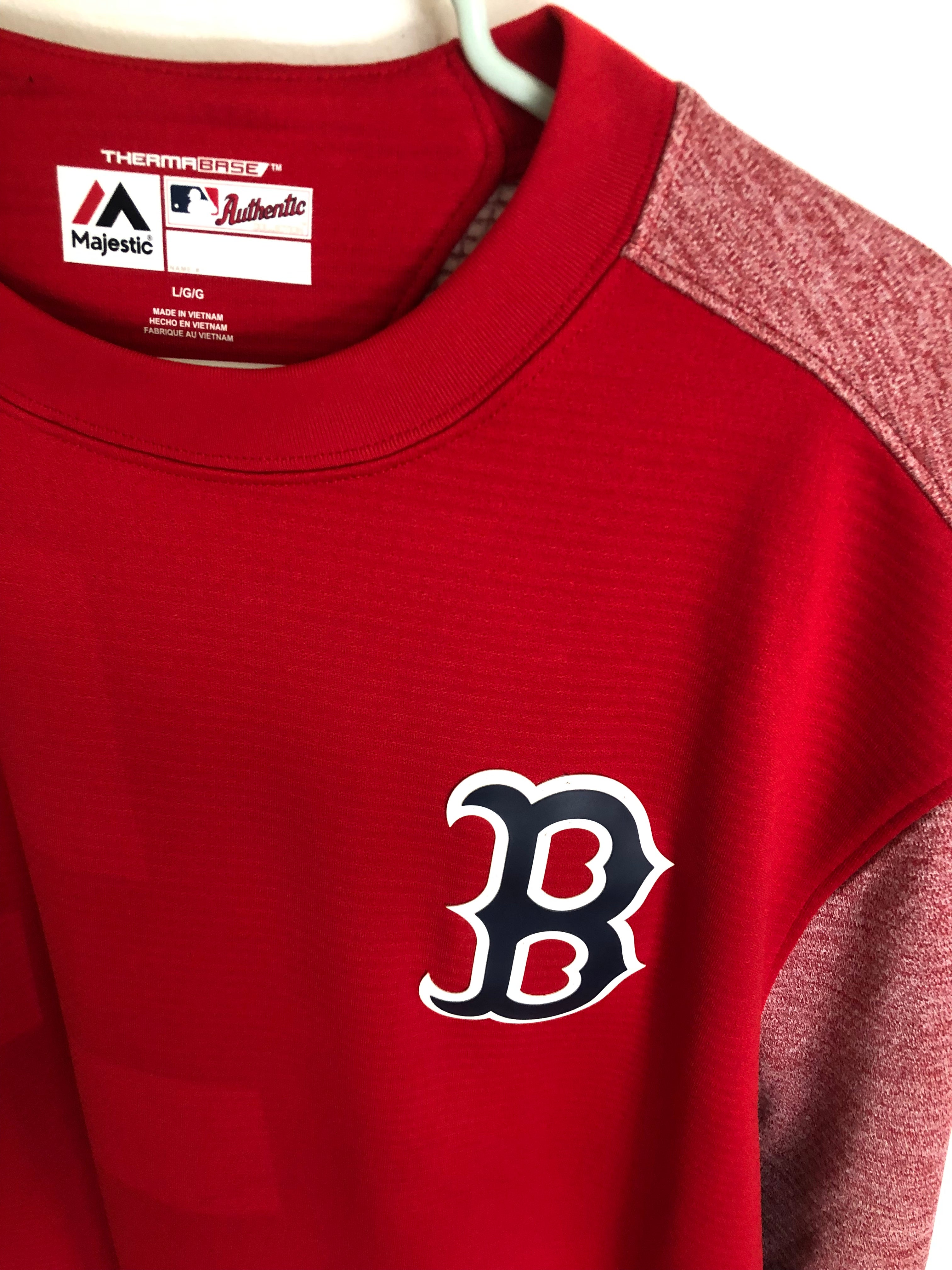 Majestic MLB Cooperstown Collection Boston Red Sox Thermabase Long Sleeve  Shirt