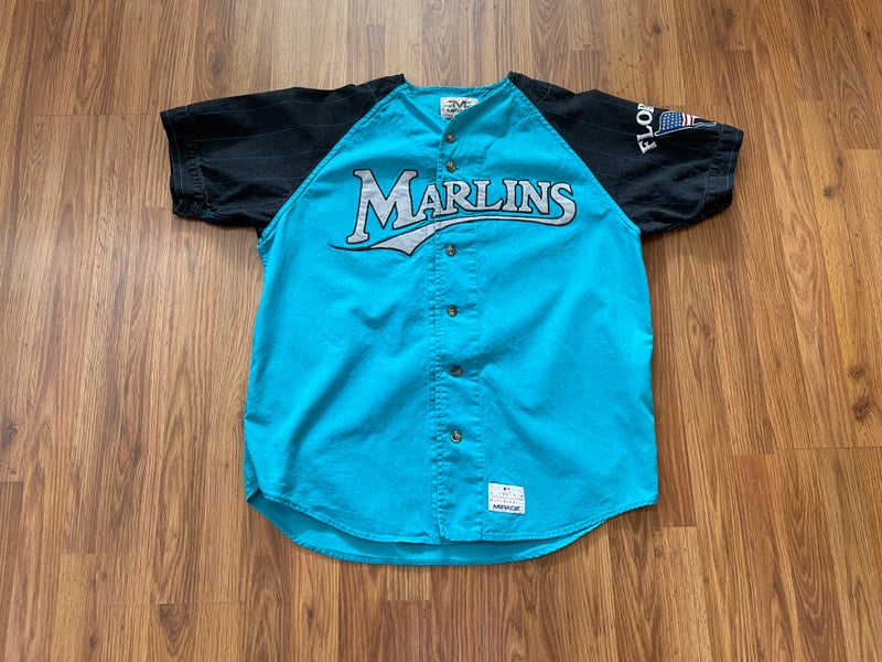 Sports Jerseys Treasures - Vintage MAJESTIC Florida Marlins MLB Teal Jersey  #jerseys #baseball #mlb #marlins #miamimarlins #floridamarlins #throwback  #deadstock #cool #swag #dope #fresh #retro #vintage #deportes