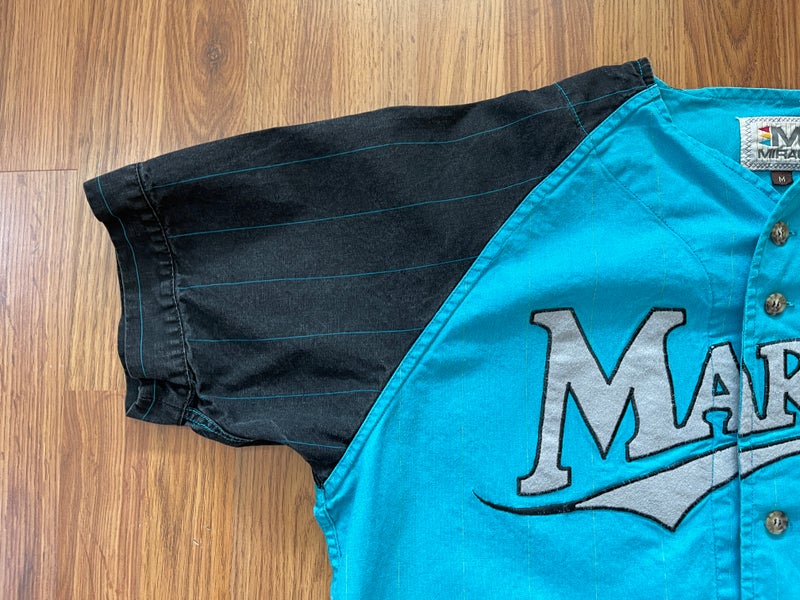 Florida Marlins MLB BASEBALL VINTAGE MIRAGE 1990s Size Medium Jersey Shirt!