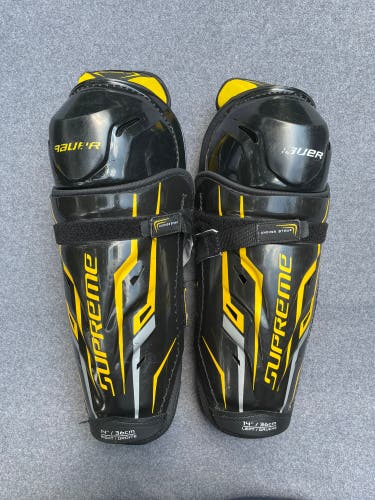 Barely Used 14” Sr Bauer Supreme HP Pro shin pads
