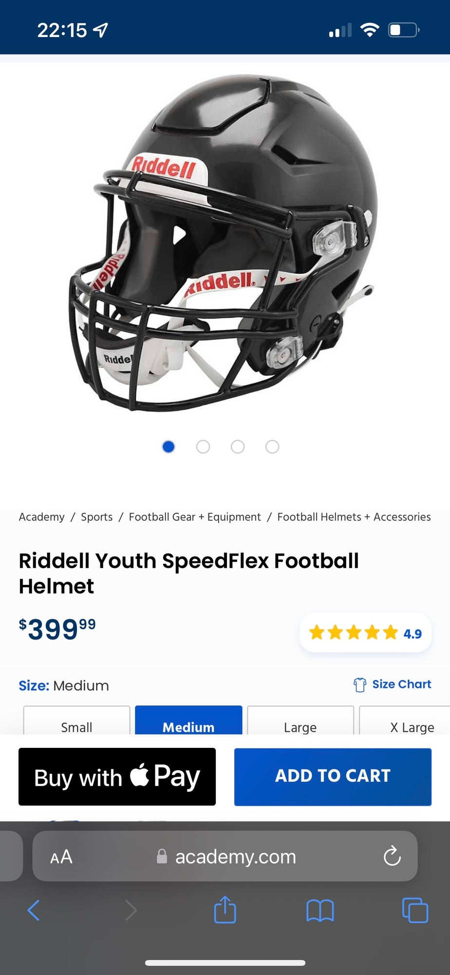 Used Medium Riddell SpeedFlex Helmet | SidelineSwap | Buy and Sell on  SidelineSwap