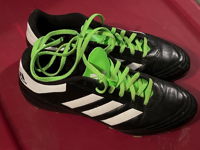 Adidas Mens Goletto Soccer Cleats Black White Green ART BB4841 Size 7